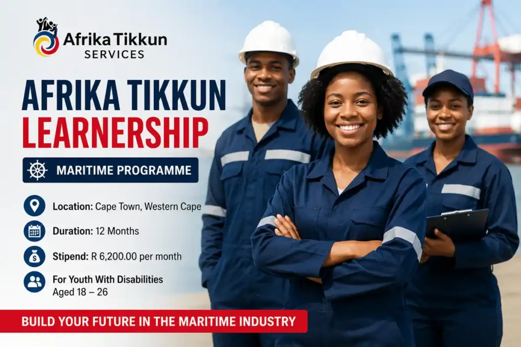Afrika Tikkun Learnership 2026 applications are now open