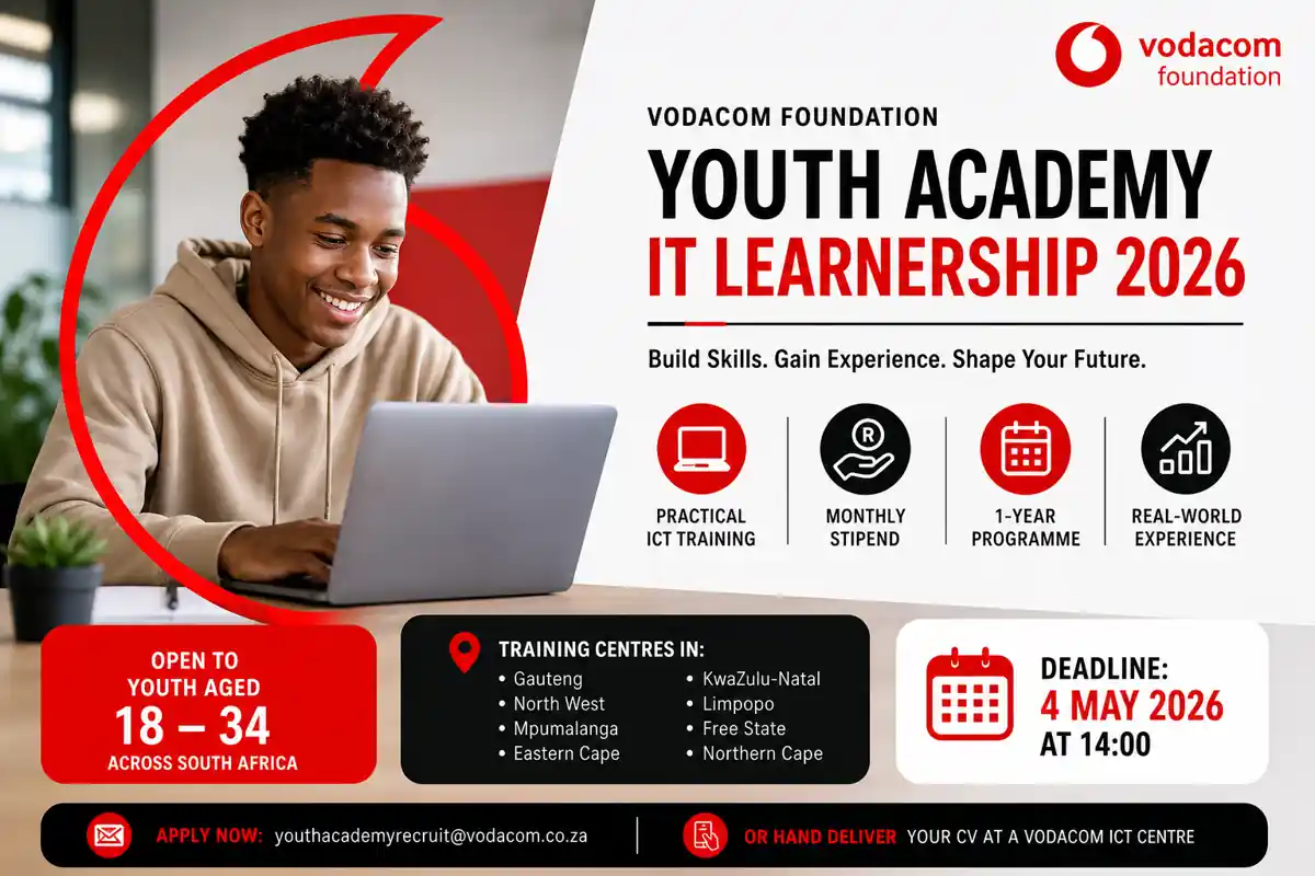 Vodacom Foundation Youth Academy IT Learnership 2026