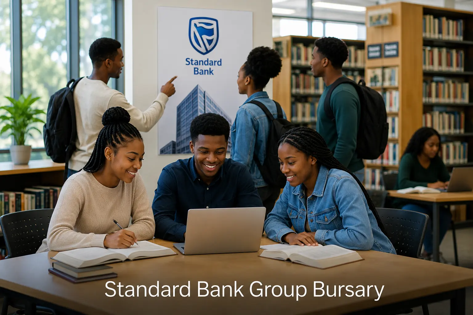 Learners applying for The Standard Bank Group Bursary 2027
