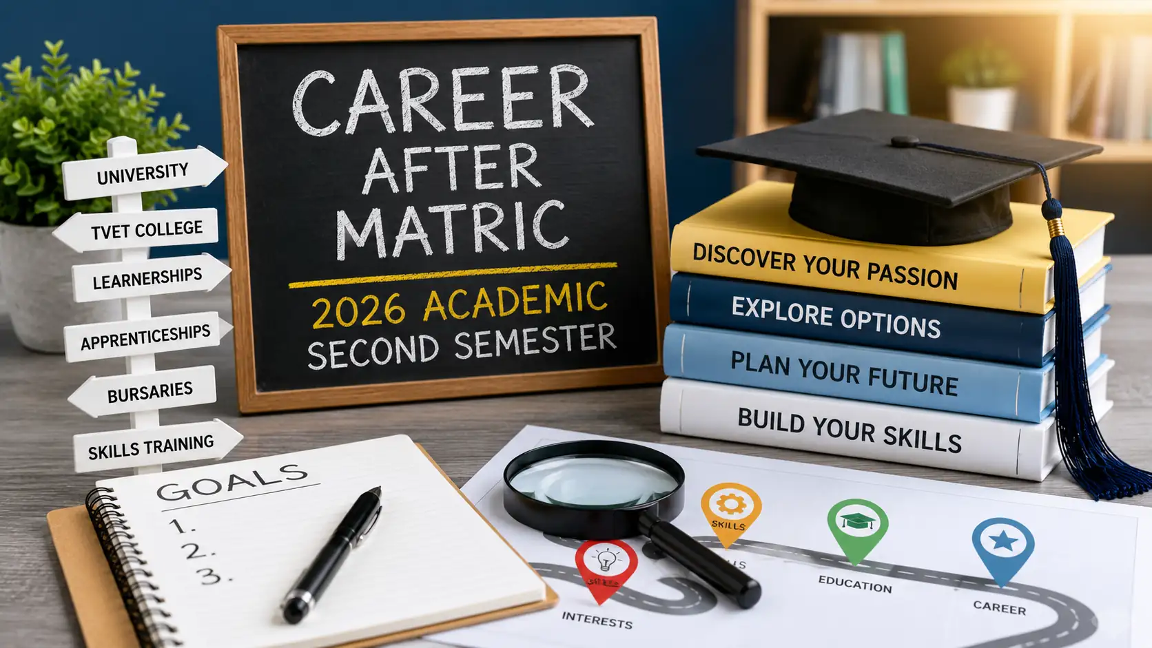 career after matric. With university applications, bursaries, learnerships, apprenticeships and TVET college opportunities